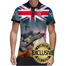 75 TH ANNIVERSARY D-DAY WW2 Allied Forces MensPOLO SHIRT