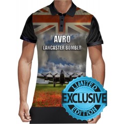 AVRO Lancaster Blueprint POLO-Shirt Thumper Rolls Royce Bomber Command Aircraft RAF POLO SHIRT