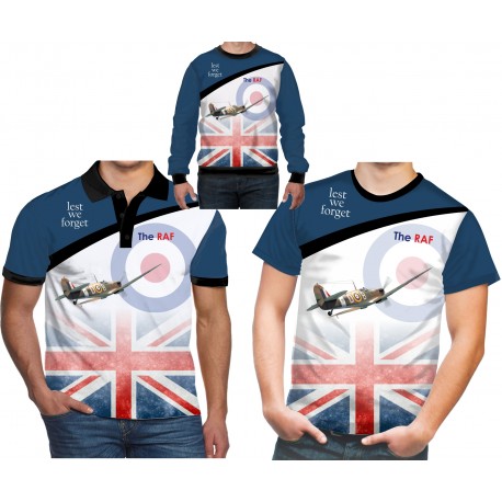 RAF Supermarine Spitfire T Shirt Army WW2 World War II Battle of Britain