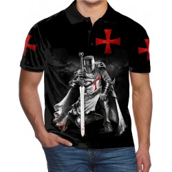 THE RISE OF THE KNIGHTS TEMPLAR TEMPLE CHRIST THE SOLDIERS OF GOD UK POLO SHIRT