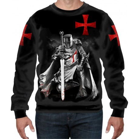 THE RISE OF THE KNIGHTS TEMPLAR TEMPLE CHRIST THE SOLDIERS OF GOD UK SWEAT-SHIRT